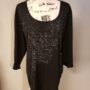 Faded Glory Animal Print Top